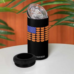 Hot Dog American Flag 4 in 1 Can Cooler Tumbler Funny 4th Of July Patriotic Summer BBQ TS10 Print Your Wear