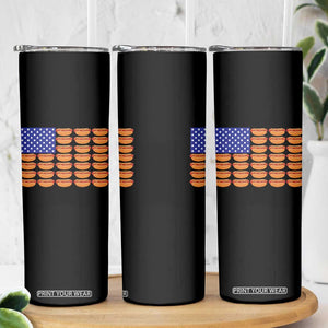Hot Dog American Flag Skinny Tumbler Funny 4th Of July Patriotic Summer BBQ TS10 Print Your Wear