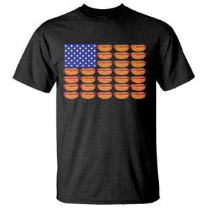 Hot Dog American Flag T Shirt Funny 4th Of July Patriotic Summer BBQ TS10 Black Print Your Wear