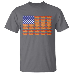 Hot Dog American Flag T Shirt Funny 4th Of July Patriotic Summer BBQ TS10 Charcoal Print Your Wear