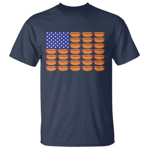 Hot Dog American Flag T Shirt Funny 4th Of July Patriotic Summer BBQ TS10 Navy Print Your Wear