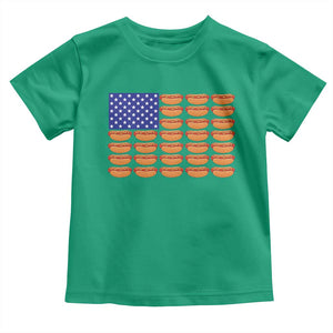 Hot Dog American Flag Toddler T Shirt Funny 4th Of July Patriotic Summer BBQ TS10 Irish Green Print Your Wear