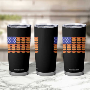 Hot Dog American Flag Tumbler Cup Funny 4th Of July Patriotic Summer BBQ TS10 Print Your Wear