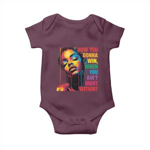 How You Gonna Win When You Aint Right Within Baby Onesie Black History TS11 Maroon Print Your Wear