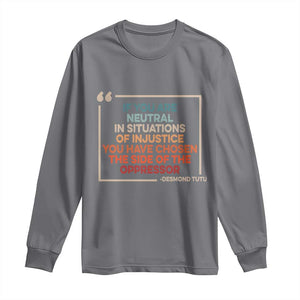 Human Rights Long Sleeve Shirt Feminist Equal Rights Social Justice TS10 Charcoal Print Your Wear