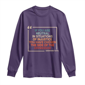 Human Rights Long Sleeve Shirt Feminist Equal Rights Social Justice TS10 Purple Print Your Wear