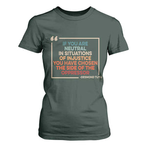 Human Rights T Shirt For Women Feminist Equal Rights Social Justice TS10 Dark Forest Green Print Your Wear
