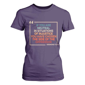Human Rights T Shirt For Women Feminist Equal Rights Social Justice TS10 Purple Print Your Wear