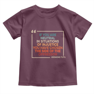 Human Rights Toddler T Shirt Feminist Equal Rights Social Justice TS10 Maroon Print Your Wear