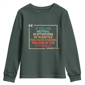 Human Rights Youth Sweatshirt Feminist Equal Rights Social Justice TS10 Dark Forest Green Print Your Wear