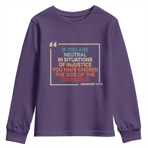 Human Rights Youth Sweatshirt Feminist Equal Rights Social Justice TS10 Purple Print Your Wear