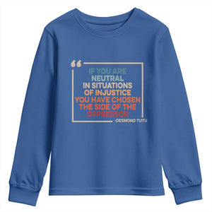 Human Rights Youth Sweatshirt Feminist Equal Rights Social Justice TS10 Royal Blue Print Your Wear