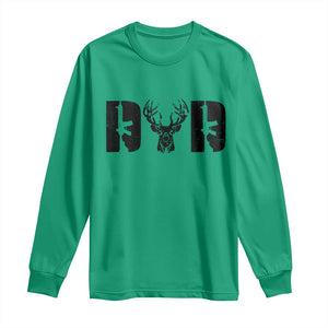 Hunting Dad Long Sleeve Shirt Fathers Day Gun Lovers Hunter Dad TS10 Irish Green Print Your Wear