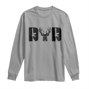 Hunting Dad Long Sleeve Shirt Fathers Day Gun Lovers Hunter Dad TS10 Sport Gray Print Your Wear