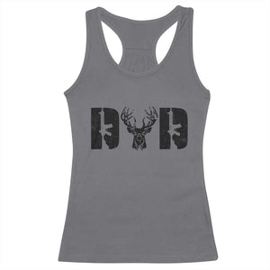 Hunting Dad Racerback Tank Top Fathers Day Gun Lovers Hunter Dad TS10 Charcoal Print Your Wear