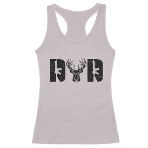 Hunting Dad Racerback Tank Top Fathers Day Gun Lovers Hunter Dad TS10 Ice Gray Print Your Wear
