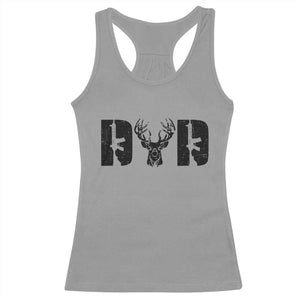 Hunting Dad Racerback Tank Top Fathers Day Gun Lovers Hunter Dad TS10 Sport Gray Print Your Wear