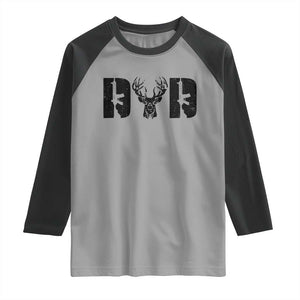 Hunting Dad Raglan Shirt Fathers Day Gun Lovers Hunter Dad TS10 Sport Gray Black Print Your Wear