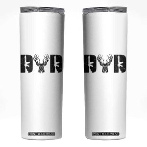 Hunting Dad Skinny Tumbler Fathers Day Gun Lovers Hunter Dad TS10 White Print Your Wear