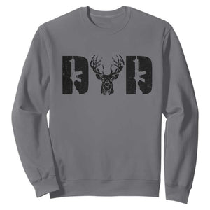 Hunting Dad Sweatshirt Fathers Day Gun Lovers Hunter Dad TS10 Charcoal Print Your Wear