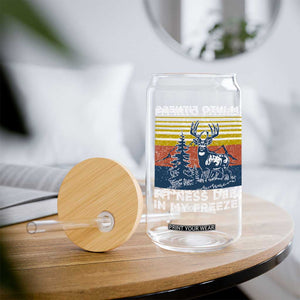 Hunting Glass Can I'm Into Fitness Fit'ness Deer In My Freezer Gift for Hunter TS10 Print Your Wear