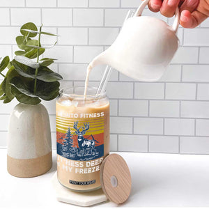 Hunting Glass Can I'm Into Fitness Fit'ness Deer In My Freezer Gift for Hunter TS10 Print Your Wear