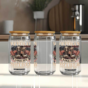 I Am A Veteran Like My Mother Before Me Glass Can Vintage American Flag TS11 Print Your Wear