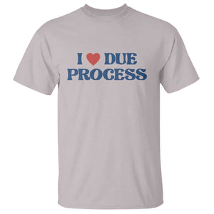 I Love Due Process T Shirt Pro Immigration Immigrants Feed America TS10 Ice Gray Print Your Wear