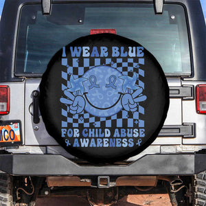 I Wear Blue For Child Abuse Awareness Month Spare Tire Cover TS11 No hole Black Print Your Wear