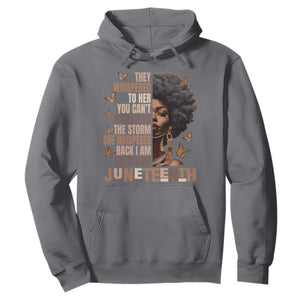 I'm The Storm Black Women Hoodie Juneteenth Black History Melanin TS10 Charcoal Print Your Wear