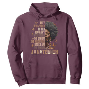 I'm The Storm Black Women Hoodie Juneteenth Black History Melanin TS10 Maroon Print Your Wear