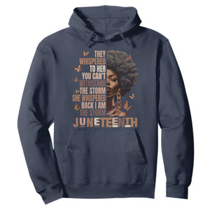 I'm The Storm Black Women Hoodie Juneteenth Black History Melanin TS10 Navy Print Your Wear