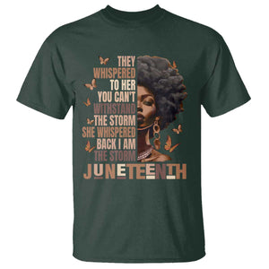 I'm The Storm Black Women T Shirt Juneteenth Black History Melanin TS10 Dark Forest Green Print Your Wear