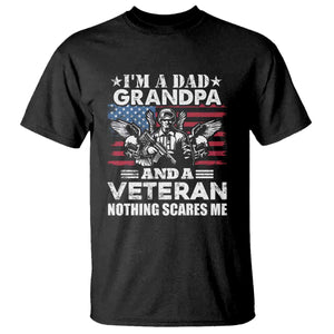 Im a Dad Grandpa and Veteran T Shirt Fearless Patriotic Military Family TS02 Black Print Your Wear