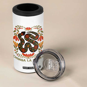 Immigrant Rights 4 in 1 Can Cooler Tumbler Chinga La Migra TS10 Print Your Wear