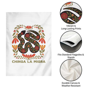 Immigrant Rights Garden Flag Chinga La Migra TS10 Print Your Wear