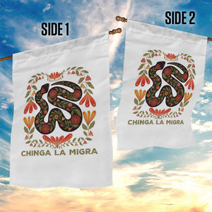 Immigrant Rights Garden Flag Chinga La Migra TS10 Print Your Wear
