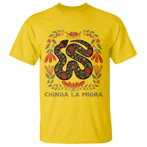 Immigrant Rights T Shirt Chinga La Migra TS10 Daisy Print Your Wear