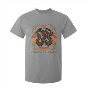 Immigrant Rights T Shirt For Kid Chinga La Migra TS10 Sport Gray Print Your Wear