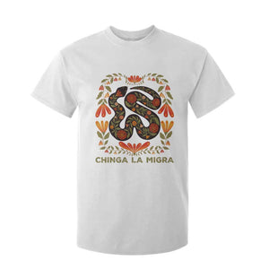 Immigrant Rights T Shirt For Kid Chinga La Migra TS10 White Print Your Wear