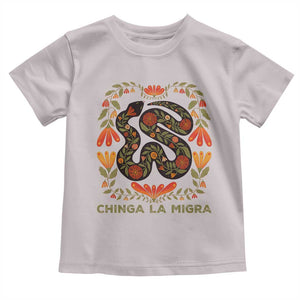 Immigrant Rights Toddler T Shirt Chinga La Migra TS10 Ice Gray Print Your Wear