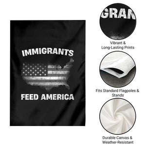 Immigrants Feed America Garden Flag Grunge US Flag TS10 Print Your Wear