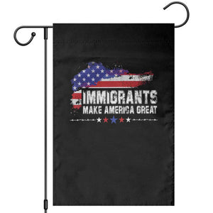 Immigrants Make America Great Garden Flag American Flag Pro Immigration TS10 Black Print Your Wear