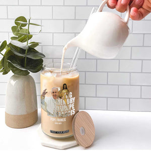 In Loving Memory of Pope Francis Glass Can Viva il Papa 1936-2025 TS02 Print Your Wear