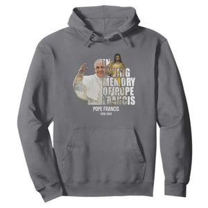 In Loving Memory of Pope Francis Hoodie Viva il Papa 1936-2025 TS02 Charcoal Print Your Wear