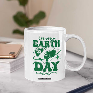In My Earth Day Era Coffee Mug Cute Groovy Planet Heart TS02 Print Your Wear