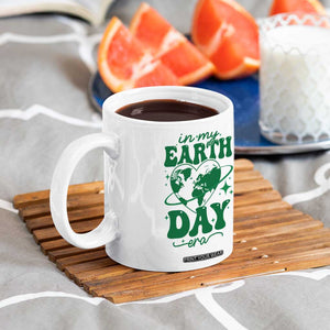 In My Earth Day Era Coffee Mug Cute Groovy Planet Heart TS02 Print Your Wear