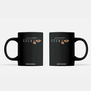 Inspirational Quote Coffee Mug Give Yourself Time Butterfly Motivational TS09 Black Print Your Wear