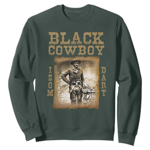 Isom Dart Sweatshirt Black Cowboy Western Legend Vintage TS02 Dark Forest Green Print Your Wear