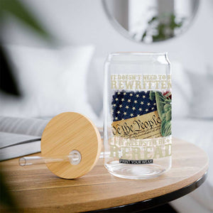 It Doesn't Need To Be Rewritten It Needs To Be Reread Glass Can We The People Vintage American Flag TS11 Print Your Wear